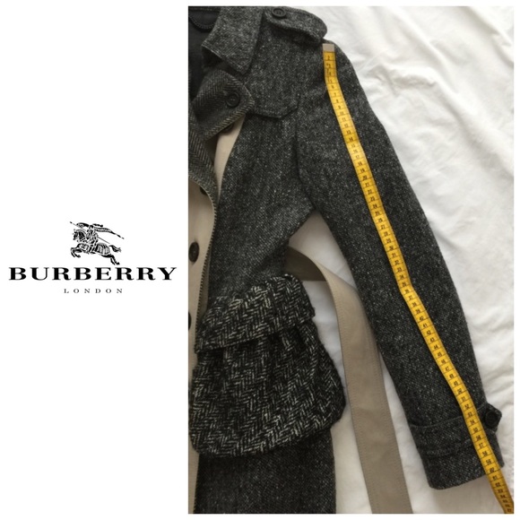 Sold 💯 Burberry Tweed Coat Honey-Beige IT38/US2 - Picture 4 of 8